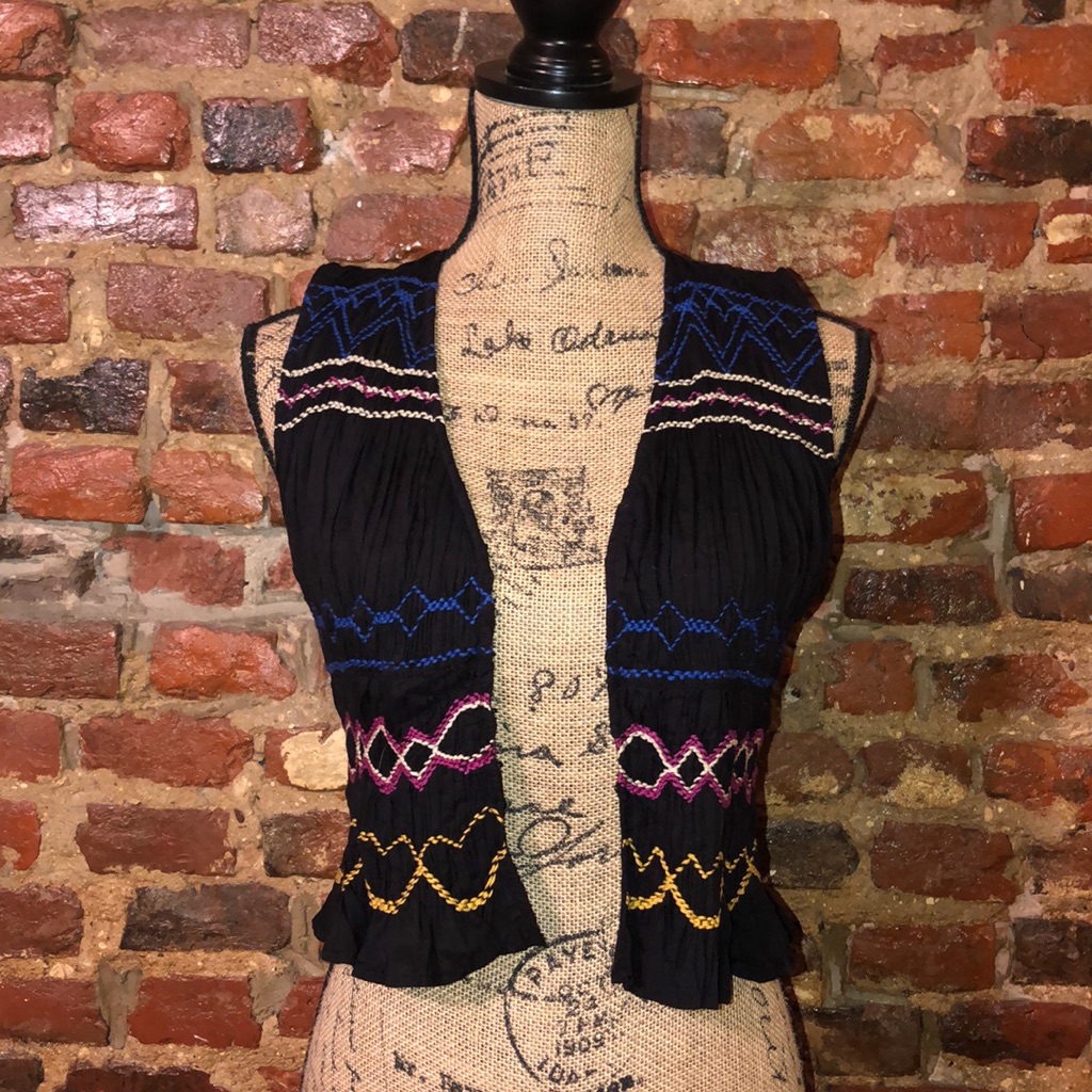 Free People Embroidered Vest
